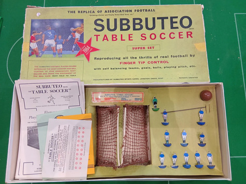 Subbuteo set box flat 1964 - subbuteo,